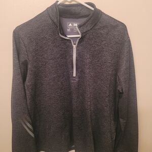 Adidas Charcoal Quarter-Zip Pullover